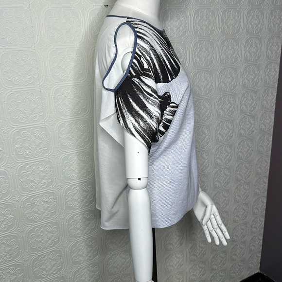 Zara | Short Sleeve | Cold Shoulder Top with a Bit of Sparkle! - Picture 2 of 7